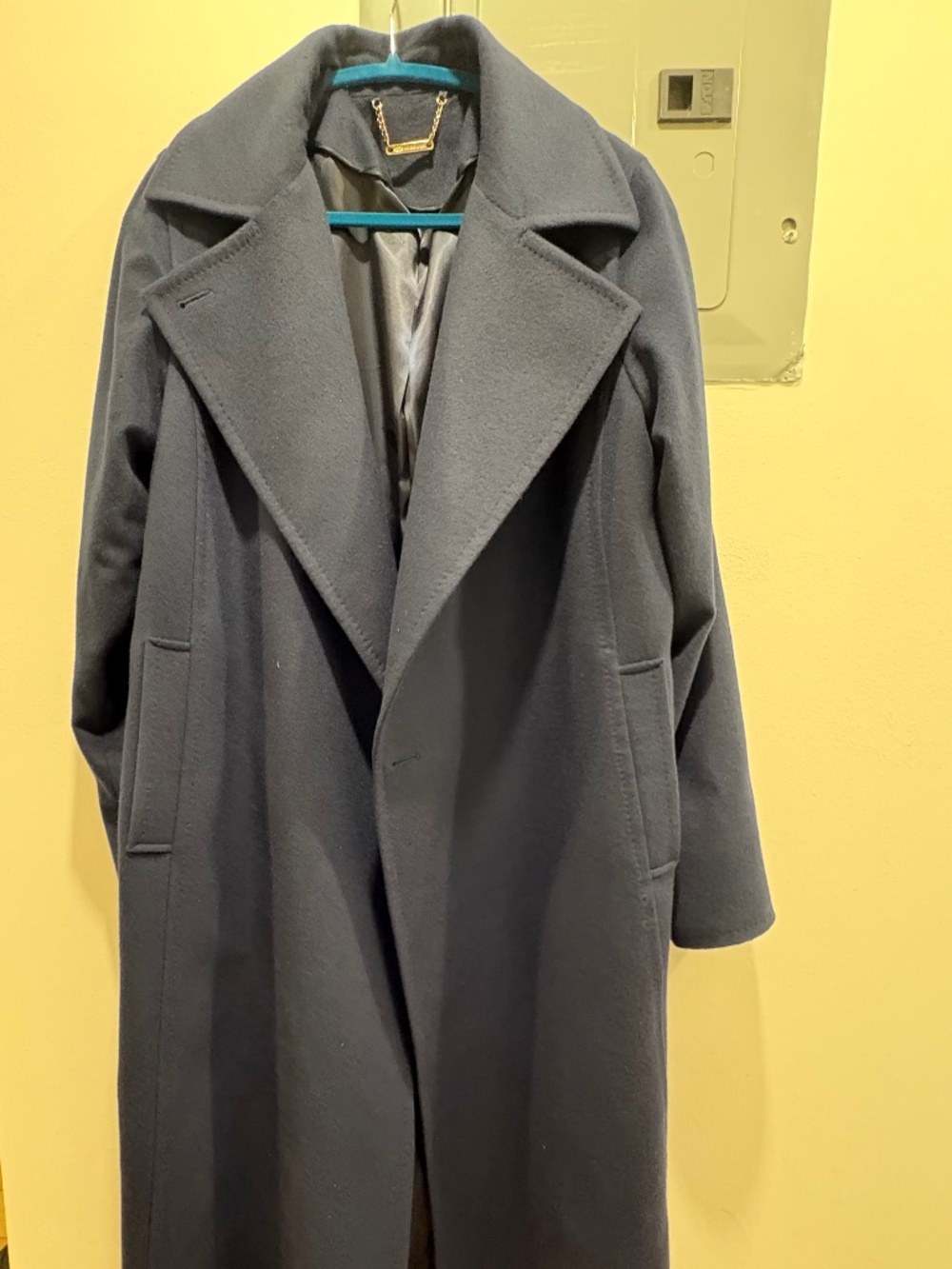 Gobi Mongolian 100% Cashmere Blue Robe Coat (M)